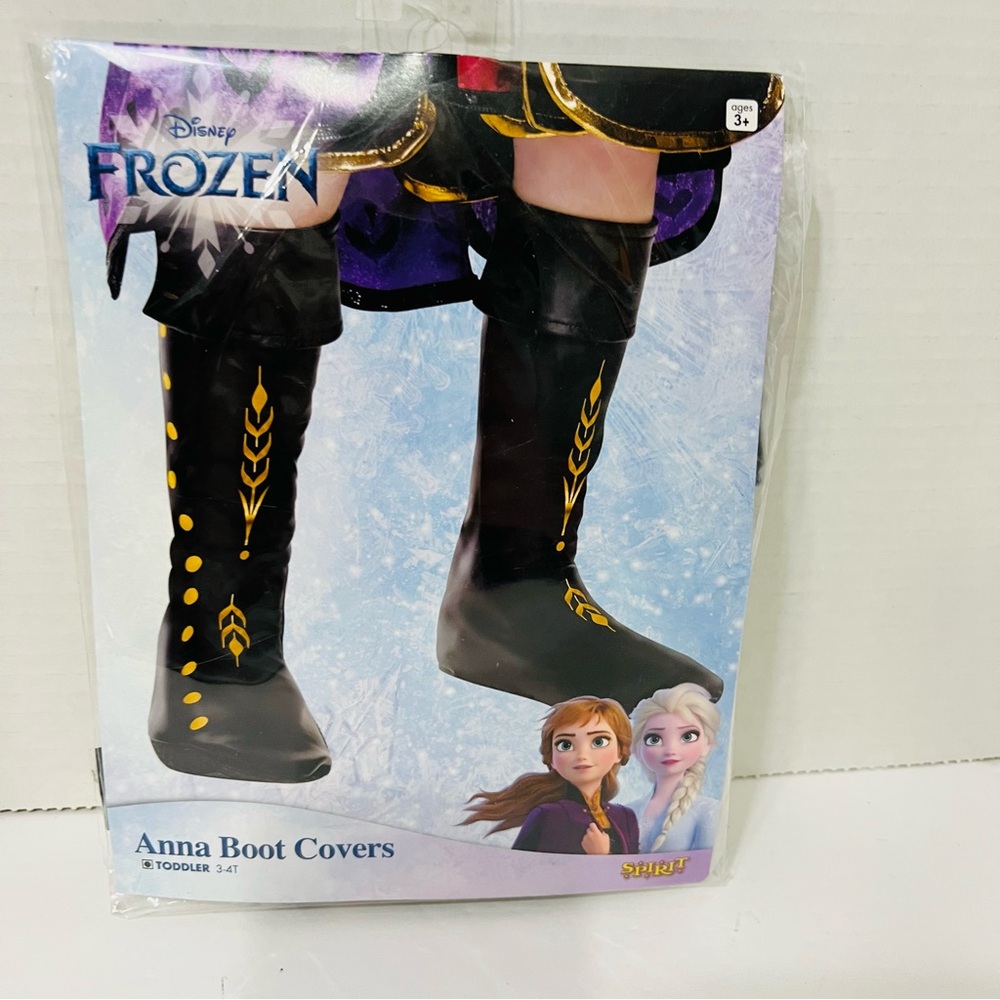 Disney Frozen Anna Boot Covers Toddler 3-4T Spirit Halloween Costume COVERS